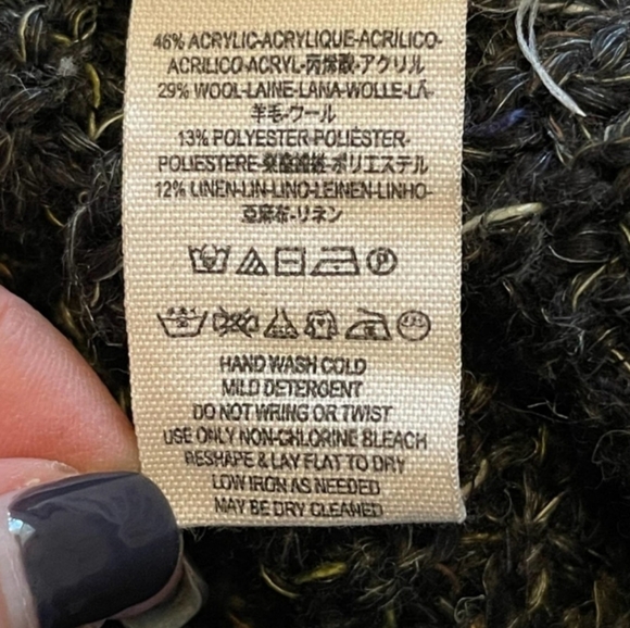 Free People Rare Dylan Chunky Marled Knit Cowlneck Turtleneck Sweater Dress - Picture 8 of 16